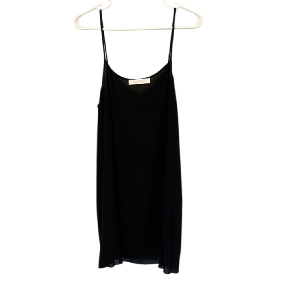 SEE BY CHLOE Black Semi-Sheer Slip Dress- 10 US / 42 FR